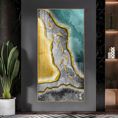 Modern Abstract Premium Acrylic Vertical Wall Art - Decor Mantra 