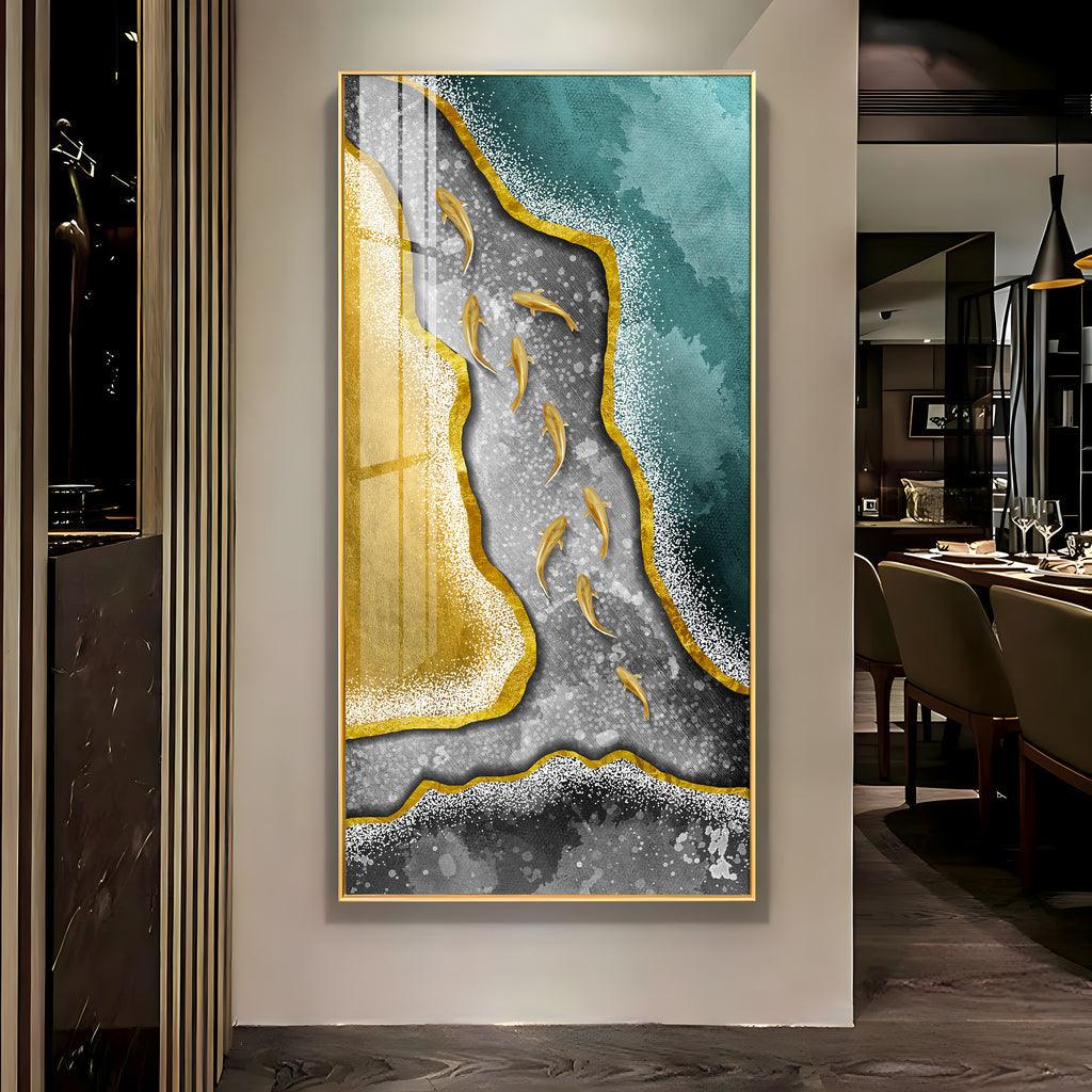 Modern Abstract Premium Acrylic Vertical Wall Art - Decor Mantra 