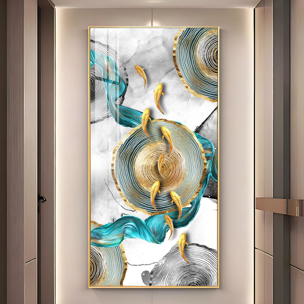 Elegant Vertical Wall Artwork in Premium Acrylic - Decor Mantra 