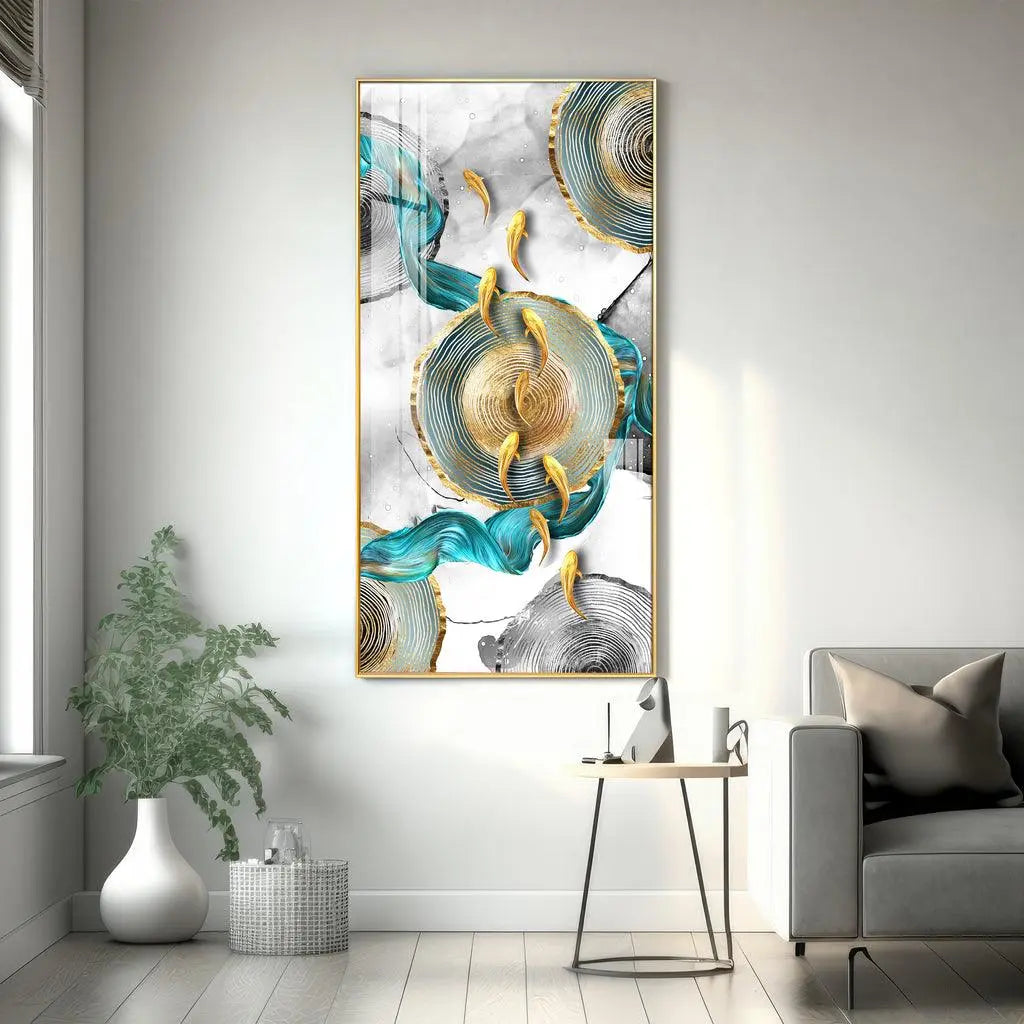 Elegant Vertical Wall Artwork in Premium Acrylic - Decor Mantra 