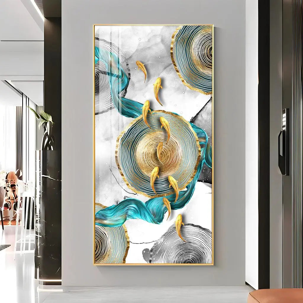 Elegant Vertical Wall Artwork in Premium Acrylic - Decor Mantra 