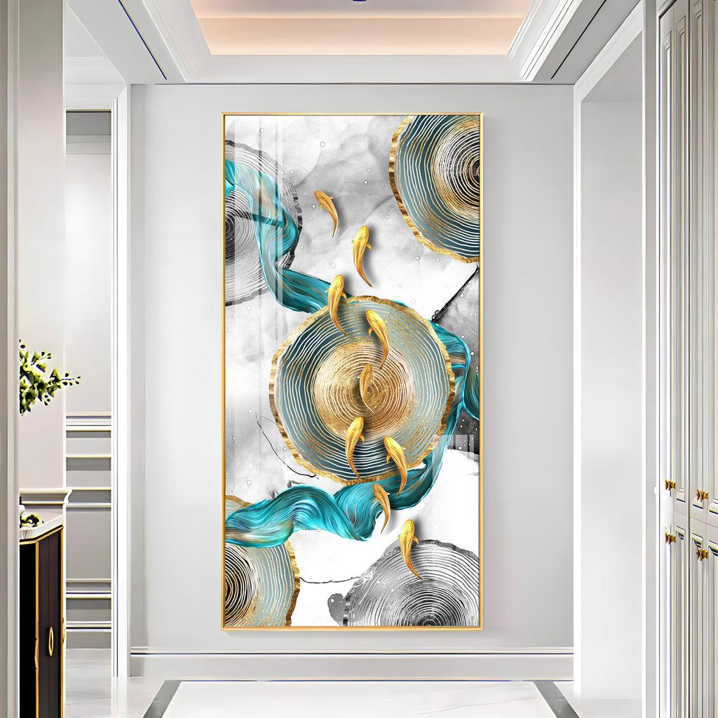 Elegant Vertical Wall Artwork in Premium Acrylic - Decor Mantra 