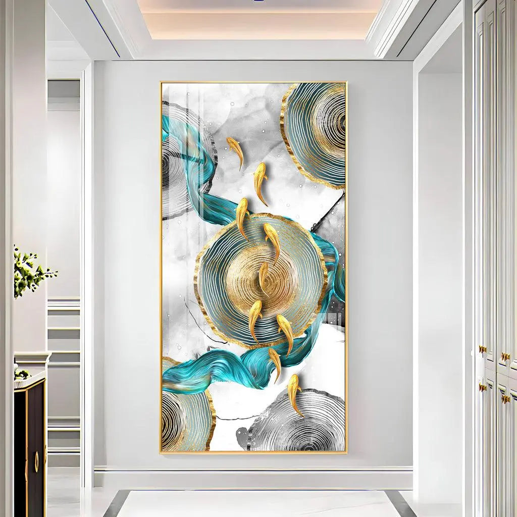 Elegant Vertical Wall Artwork in Premium Acrylic - Decor Mantra 