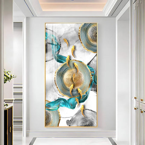 Elegant Vertical Wall Artwork in Premium Acrylic - Decor Mantra 