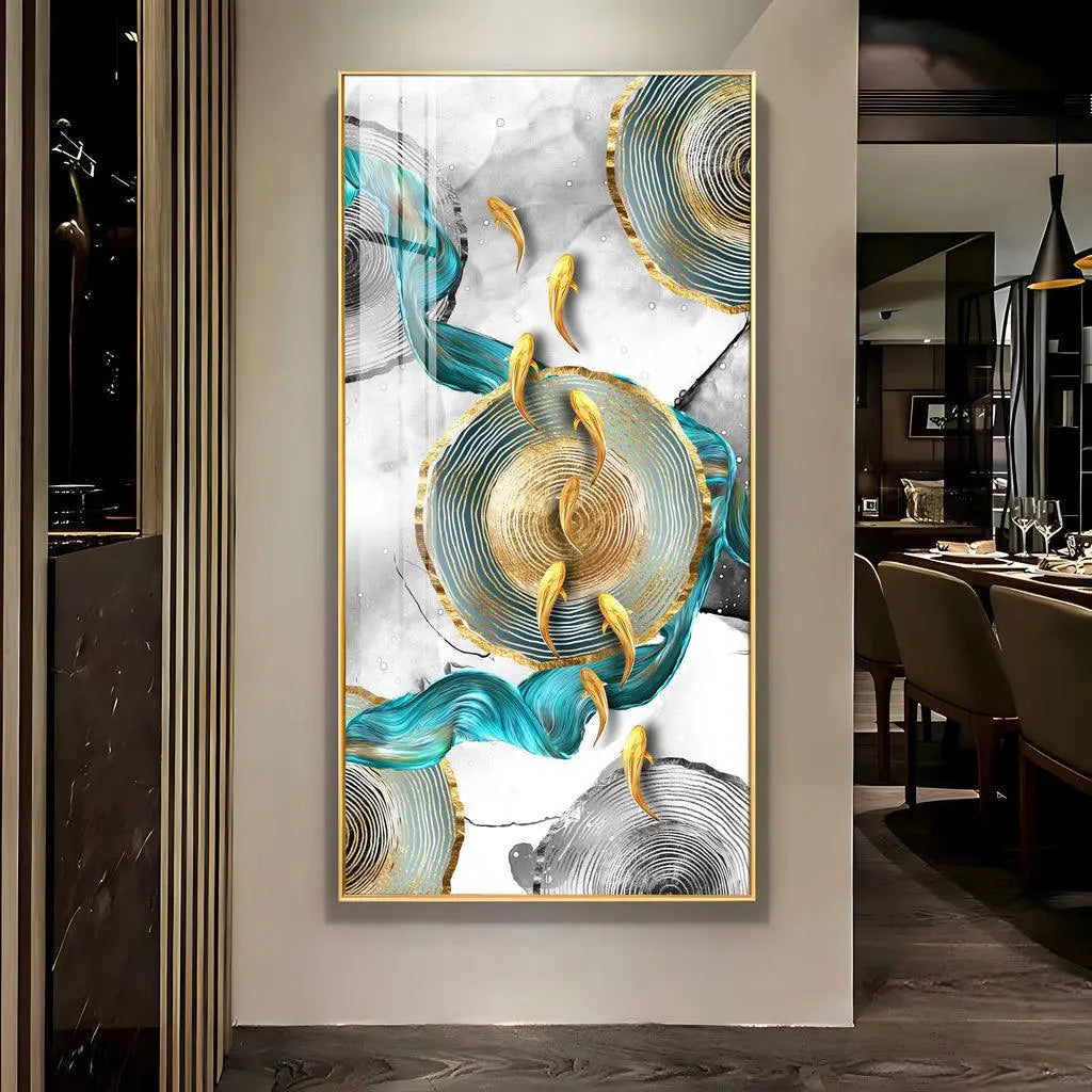 Elegant Vertical Wall Artwork in Premium Acrylic - Decor Mantra 