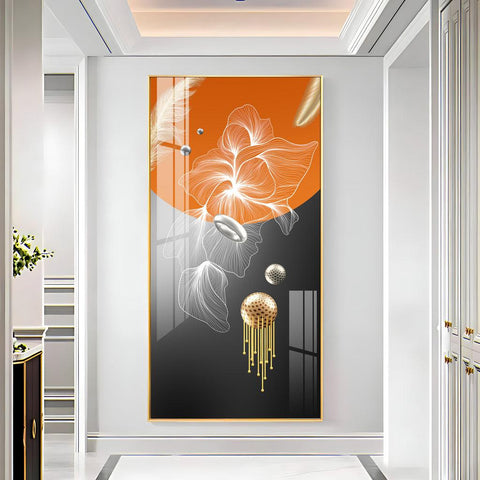 Artistic Abstract Modern Decorative Vertical Wall Art in Premium Acrylic - Decor Mantra 
