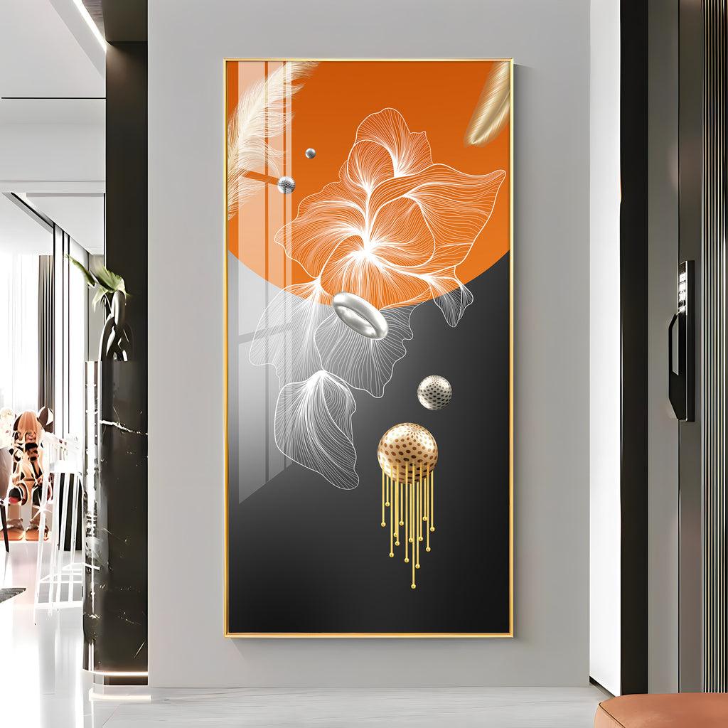 Artistic Abstract Modern Decorative Vertical Wall Art in Premium Acrylic - Decor Mantra 