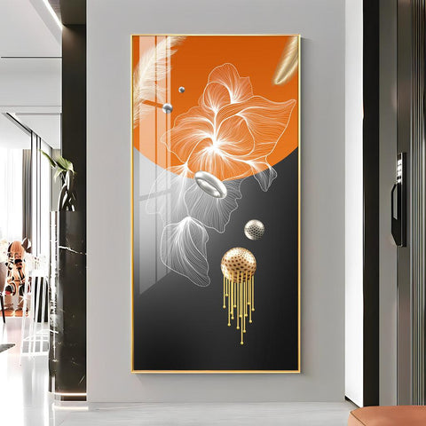 Artistic Abstract Modern Decorative Vertical Wall Art in Premium Acrylic - Decor Mantra 