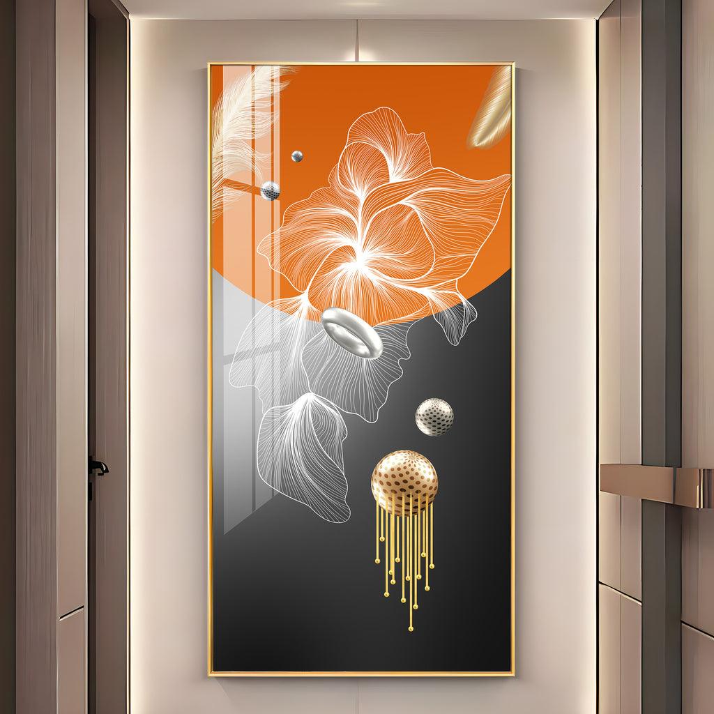 Artistic Abstract Modern Decorative Vertical Wall Art in Premium Acrylic - Decor Mantra 