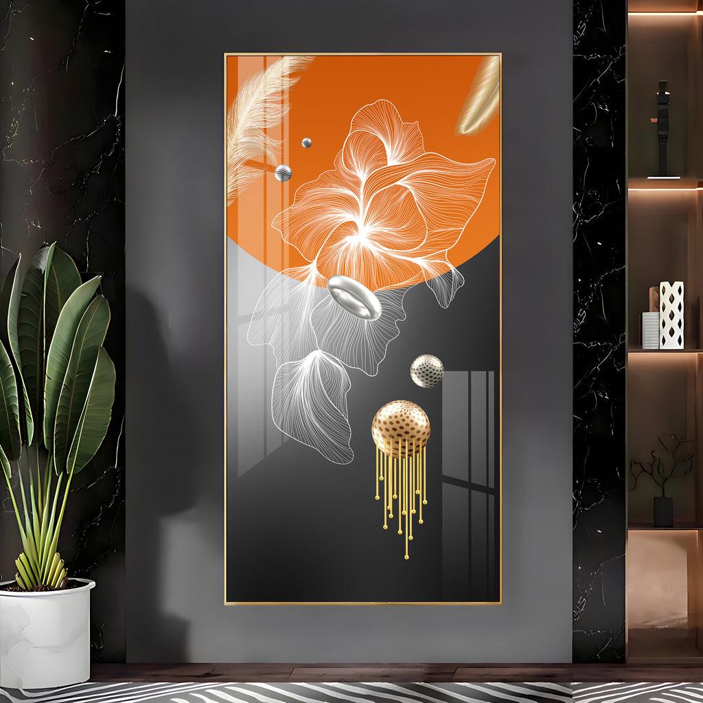 Artistic Abstract Modern Decorative Vertical Wall Art in Premium Acrylic - Decor Mantra 