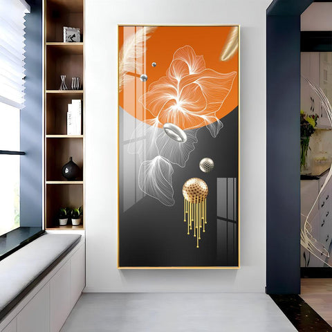 Artistic Abstract Modern Decorative Vertical Wall Art in Premium Acrylic - Decor Mantra 