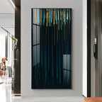 Modern Line Geometric Vertical Wall Art in Premium Acrylic - Decor Mantra 