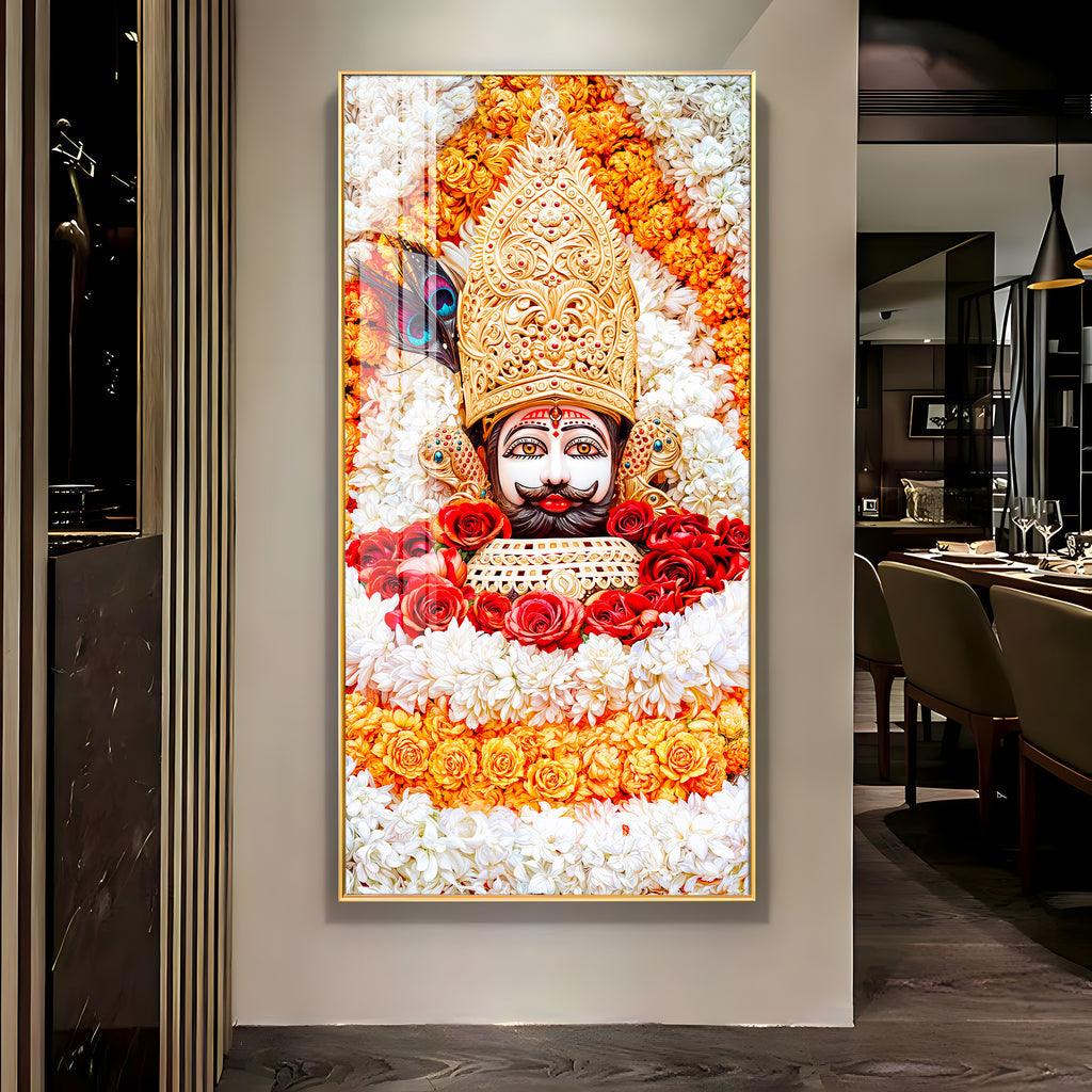 Divine Shyam Baba Vertical Wall Art in Premium Acrylic - Decor Mantra 