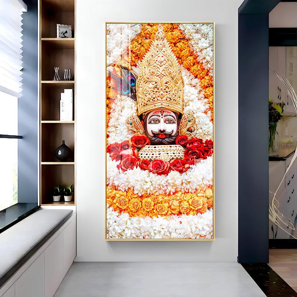 Divine Shyam Baba Vertical Wall Art in Premium Acrylic - Decor Mantra 