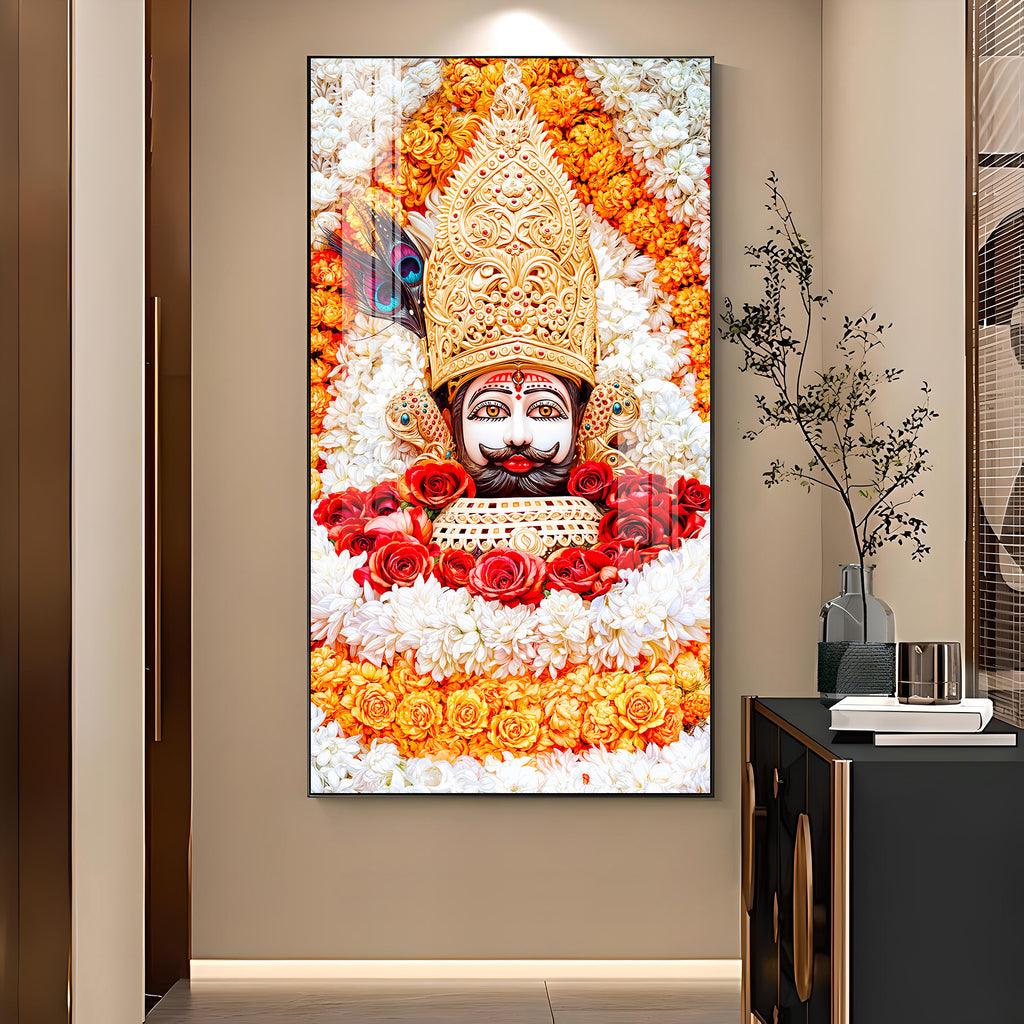 Divine Shyam Baba Vertical Wall Art in Premium Acrylic - Decor Mantra 