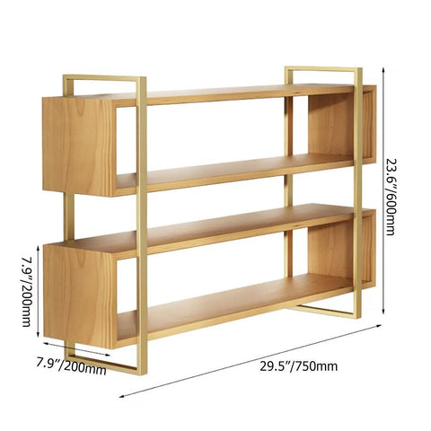 Premium Decorative Joint Designer Bookshelf In Oak Finish - Decor Mantra 
