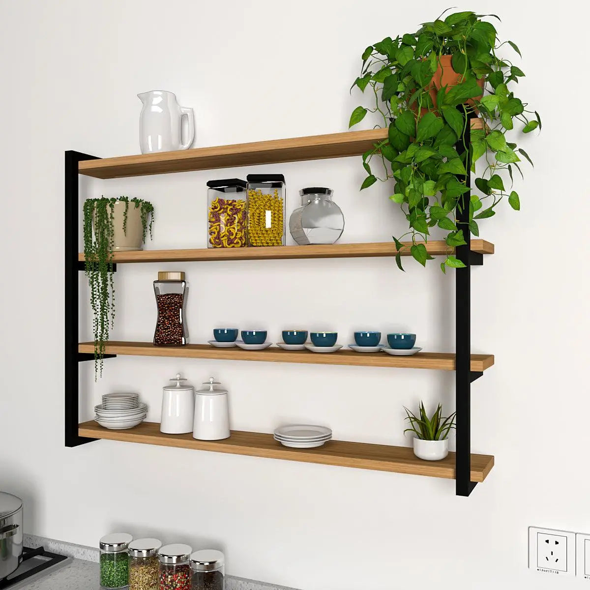 Backlit Wall Shelf Book Shelf In Contemporary Design - Decor Mantra 