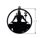 Adiyogi Lord Shiva Premium Backlit Design Wooden Wall Hanging with LED Night Light Walnut Finish - Decor Mantra 
