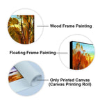 Water Color Landscape of Beautiful Trees Canvas Wall Painting DECORMANTRA
