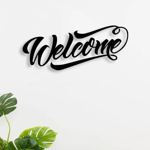 Welcome Metal Wall Art - Decor Mantra 