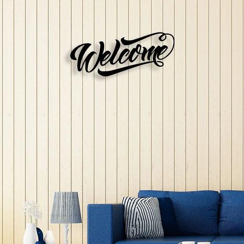 Welcome Metal Wall Art - Decor Mantra 