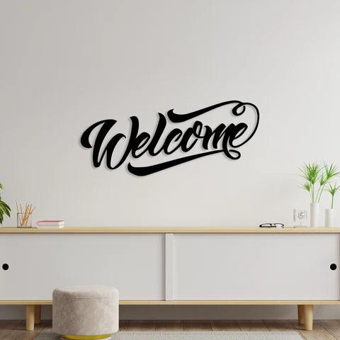 Welcome Metal Wall Art - Decor Mantra 