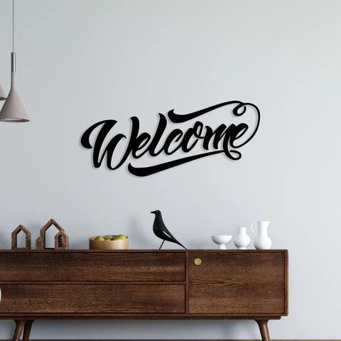 Welcome Metal Wall Art - Decor Mantra 
