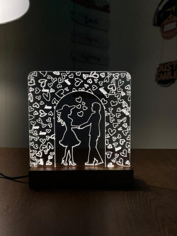 Couple Acrylic Night Lamp For Home/Bedroom/Gift (Copy)
