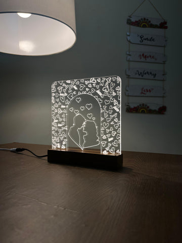 Couple acrylic 3D lamp Acrylic Night Lamp For Home/Bedroom/Gift