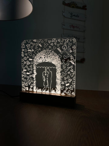 Love Couple acrylic 3D lamp Acrylic Night Lamp For Home/Bedroom/Gift