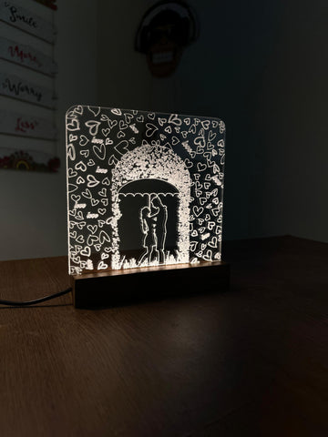 Love Couple acrylic 3D lamp Acrylic Night Lamp For Home/Bedroom/Gift