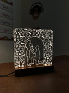 Couple Love Acrylic Night Lamp For Home/Bedroom/Gift - Harshita Craft