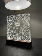Love Couple acrylic 3D lamp Acrylic Night Lamp For Home/Bedroom/Gift - Harshita Craft
