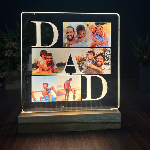 Fathers Day Gifts, Personalised Gift for Dad from Son, Custom Portrait, First Father's Day Unique Gift Acrylic Plaque