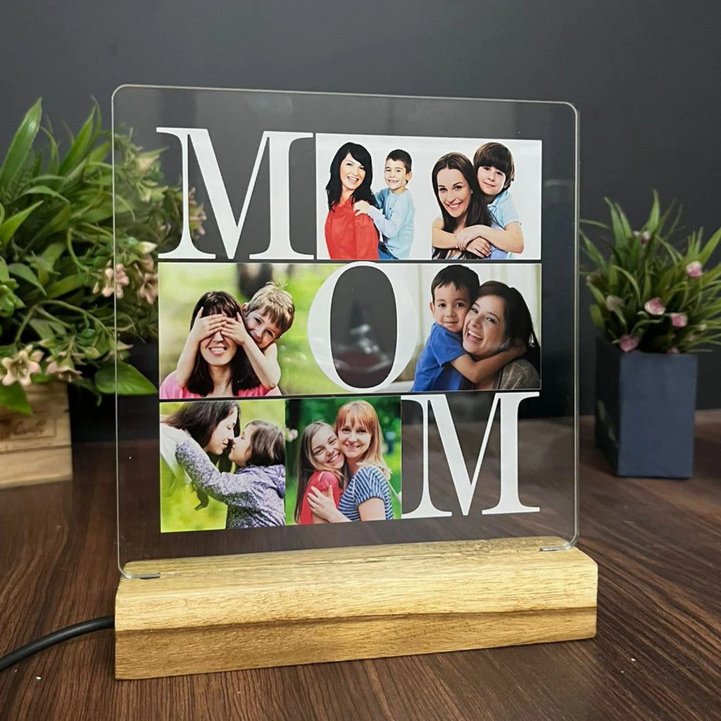 Custom Photo Acrylic Plaque for Mom, Custom Acrylic Plaque for Mom, Photo Keepsake Gift Mom, Custom Mom Birthday Gift from Daughter - Harshita Craft