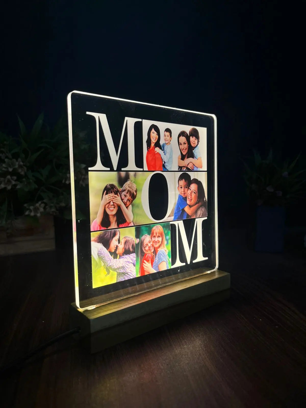 Custom Photo Acrylic Plaque for Mom, Custom Acrylic Plaque for Mom, Photo Keepsake Gift Mom, Custom Mom Birthday Gift from Daughter - Harshita Craft