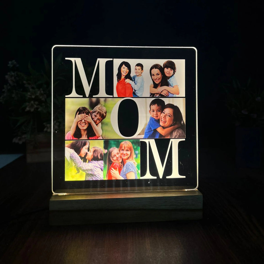 Custom Photo Acrylic Plaque for Mom, Custom Acrylic Plaque for Mom, Photo Keepsake Gift Mom, Custom Mom Birthday Gift from Daughter - Harshita Craft