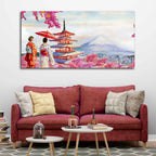 Women in Kimono Canvas Wall Painting DECORMANTRA
