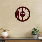 Woodpecker Designer Wooden Wall Clock - Decor Mantra 