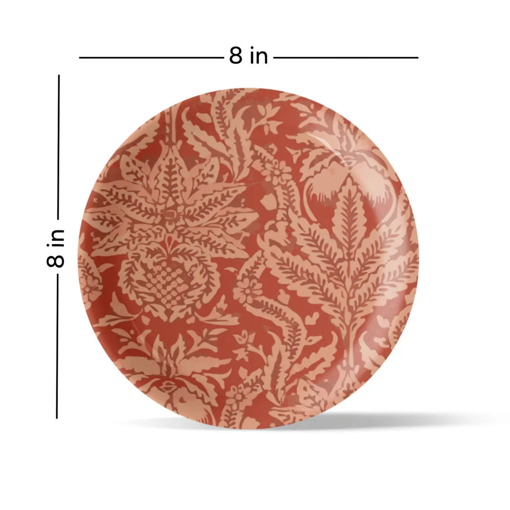 Ethnic Floral Design Wall Plate - Harshita Craft