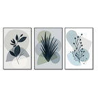 Plants Floating Canvas Wall Painting Set of Three - Decor Mantra 