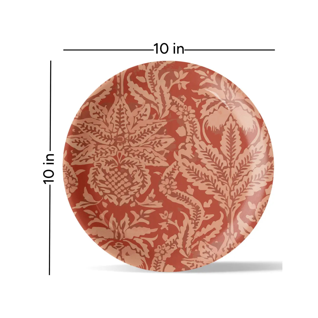 Ethnic Floral Design Wall Plate - Harshita Craft