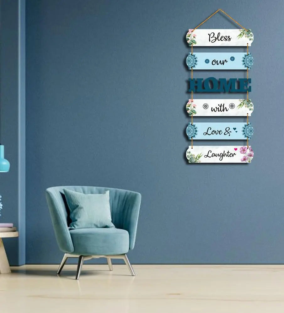 Welcome Home Quote Decorative Wall Art MDF Wooden Wall Hanger for Living Room | Bedroom | Gifts | Decorative Items for Home | Artworks Wall Hangings Ornaments (WH_6202N) - Decor Mantra 