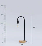 Transparent Shade Table Lamp with Glass Base DECORMANTRA