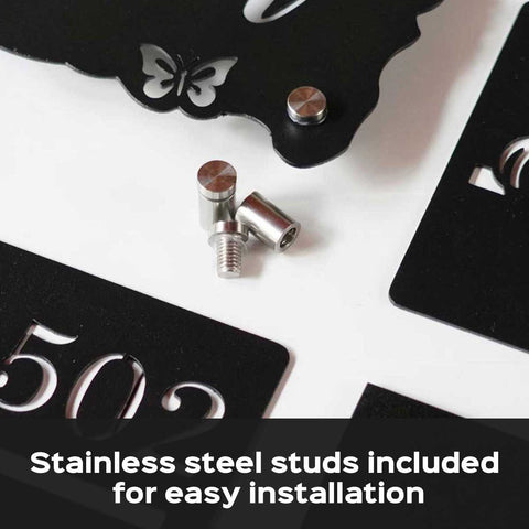 Personalized Minimal Rectangle Weatherproof Name Plate with House Number