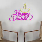 Happy Diwali Design Neon LED Light DECORMANTRA