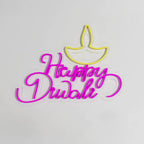 Happy Diwali Design Neon LED Light DECORMANTRA