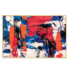 Colorful Abstract Art Wall Painting Floating Canvas - Decor Mantra 