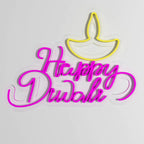 Happy Diwali Design Neon LED Light DECORMANTRA