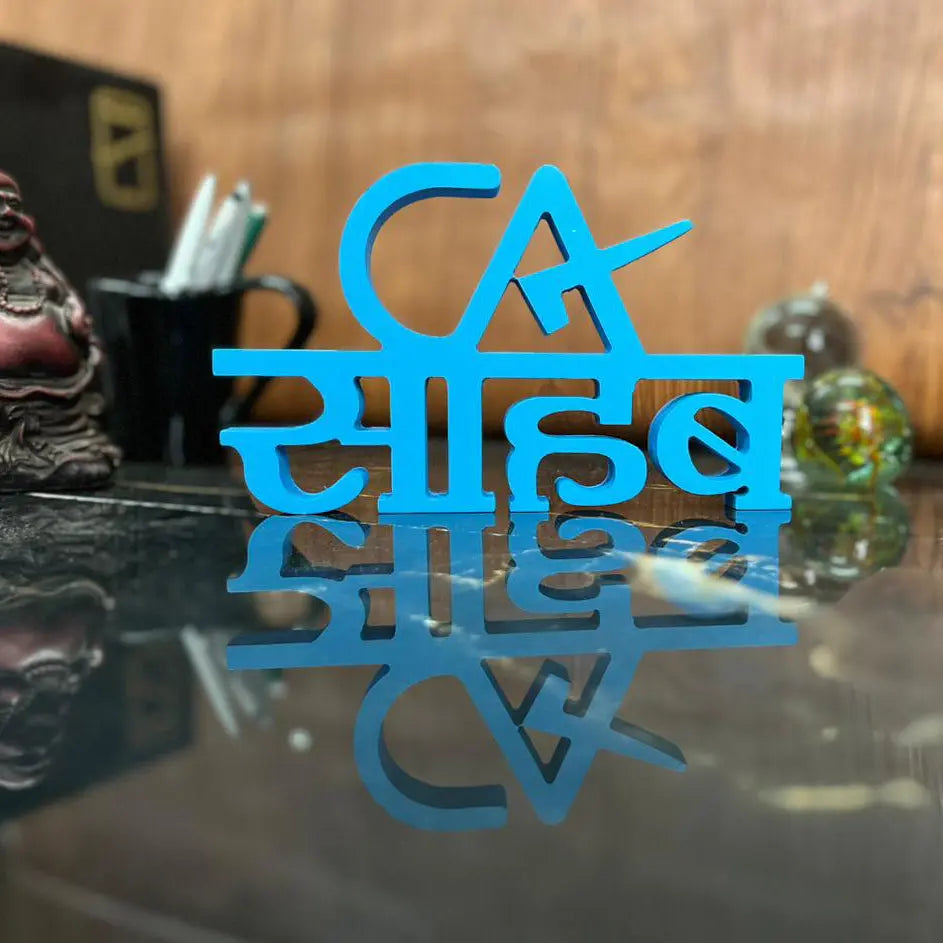 CA Sahab Aesthetic Table Decor - Harshita Craft
